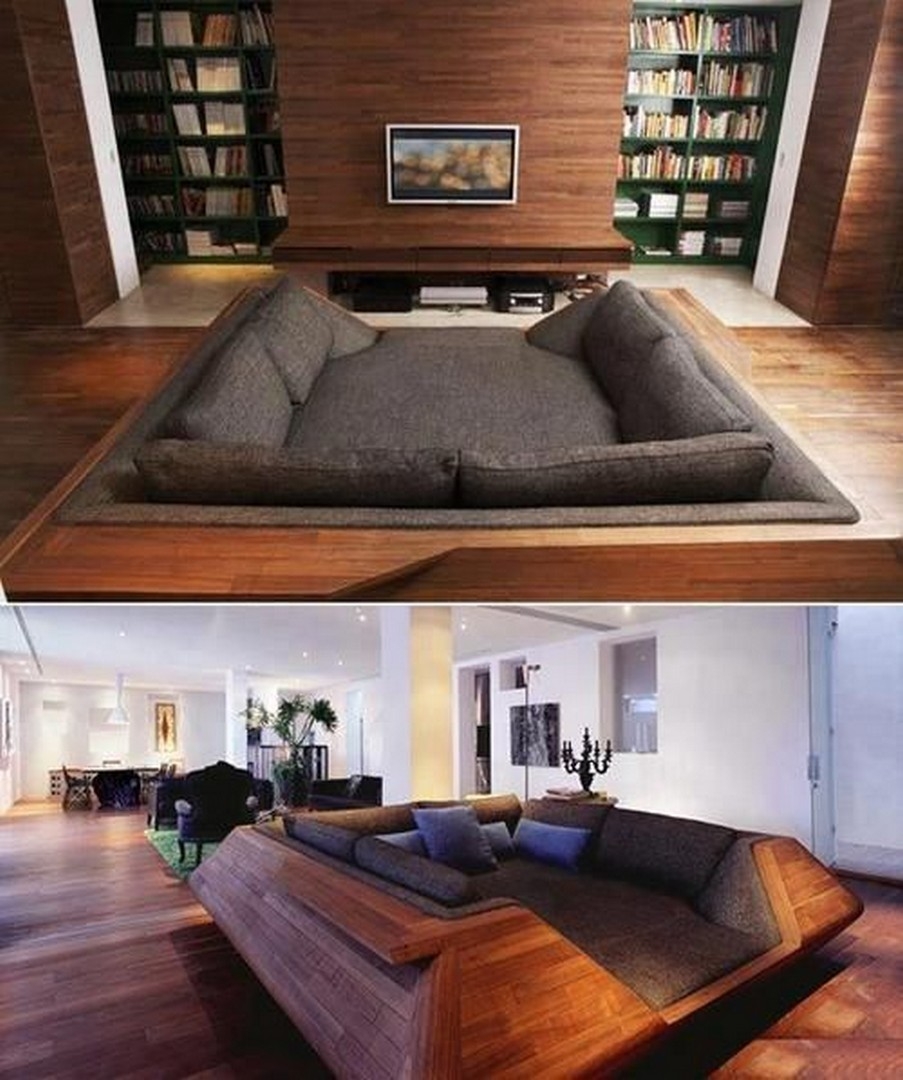 Oversized store couch bed