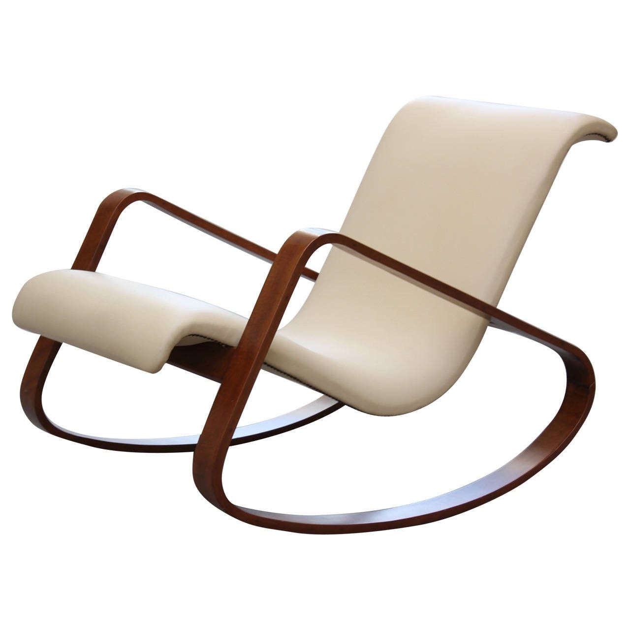 Leather rocker chair