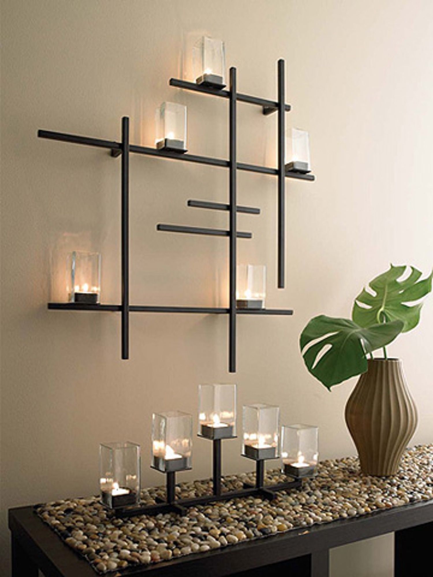 Sconces Home & Living CONTEMPORARY Cross candle WALL SCONCE awaji 