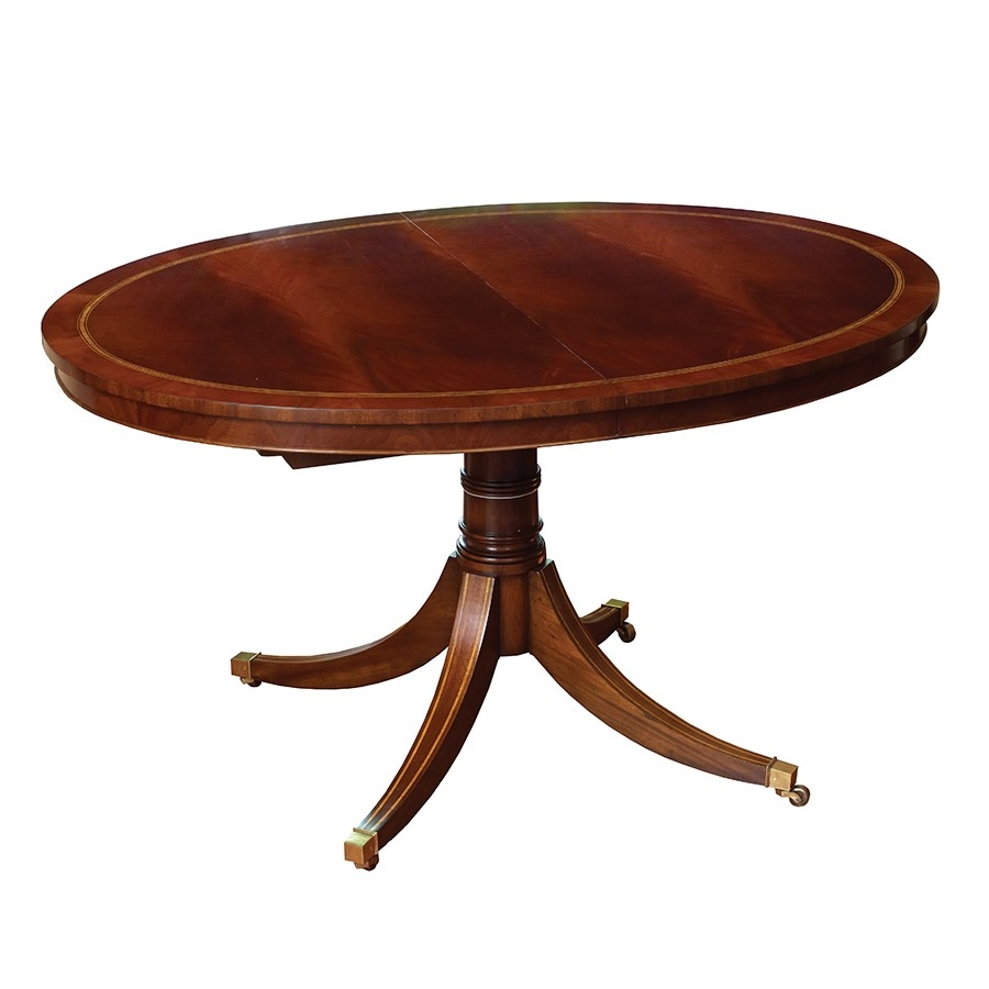 Oval table with leaf