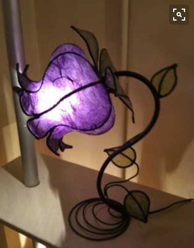 purple bedside lamps
