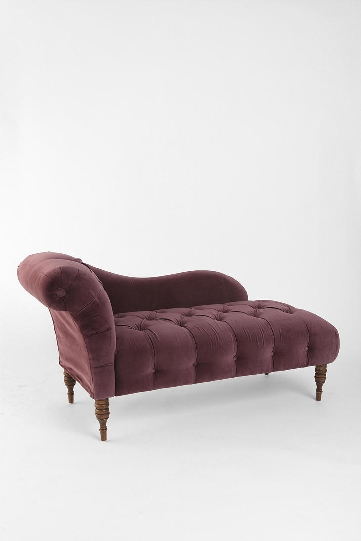 Purple chaise lounge chair