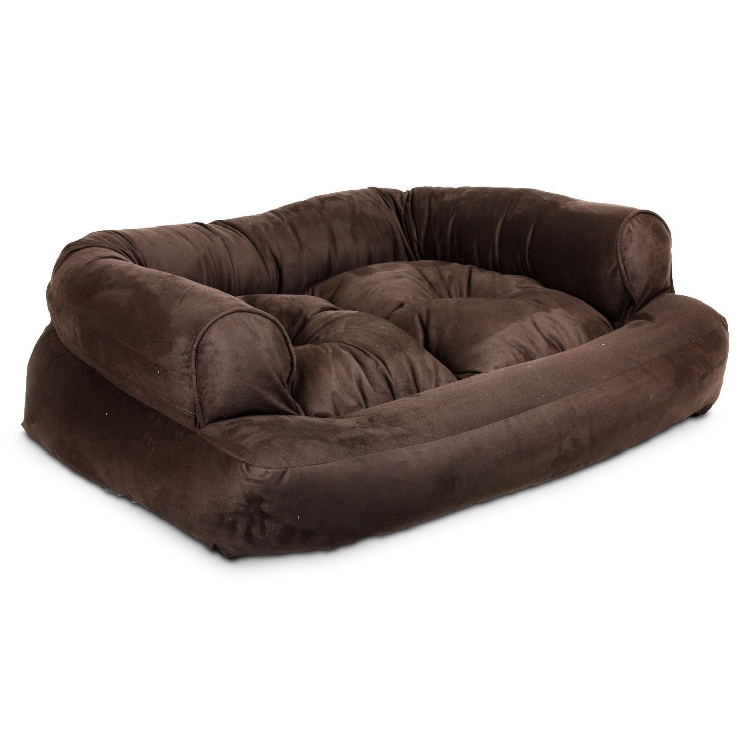Snoozer luxury overstuffed sofa in hot fudge x large 54