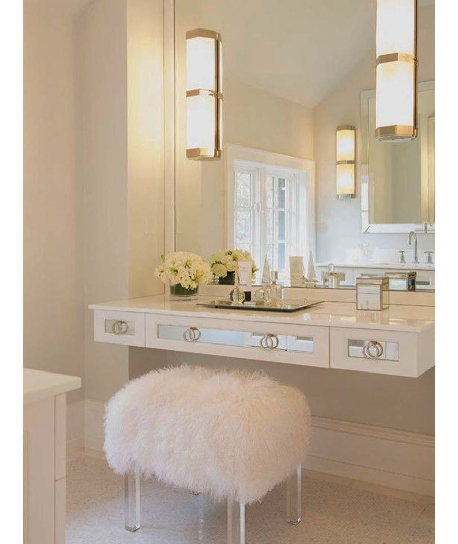 vanity mirror with seat