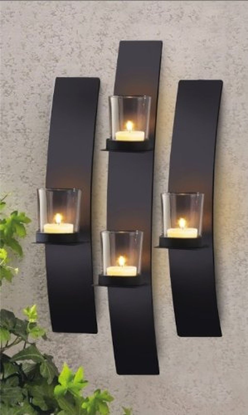 Wall decor candle holders