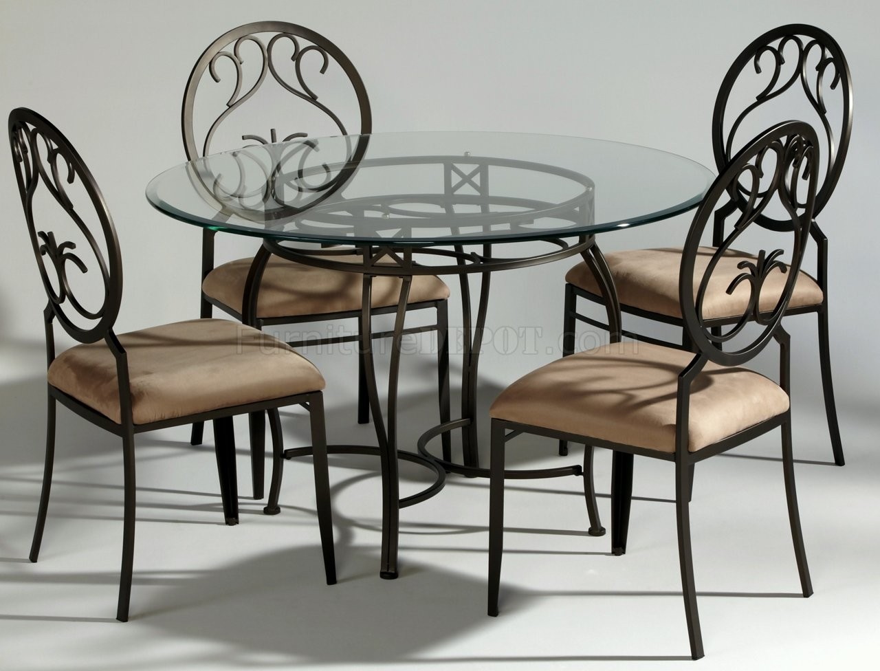 Wrought iron dining chairs