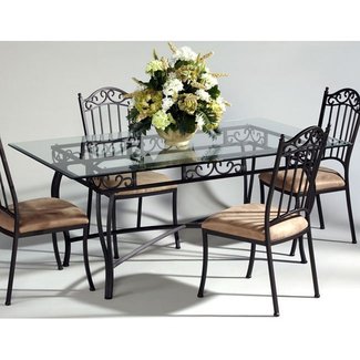 Glass Top Wrought Iron Dining Table Ideas On Foter