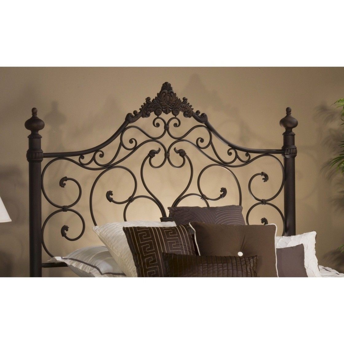 Wrought Iron King Bed & Headboard - Foter