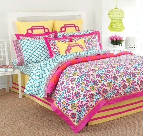 Bright colored bed sheets 2