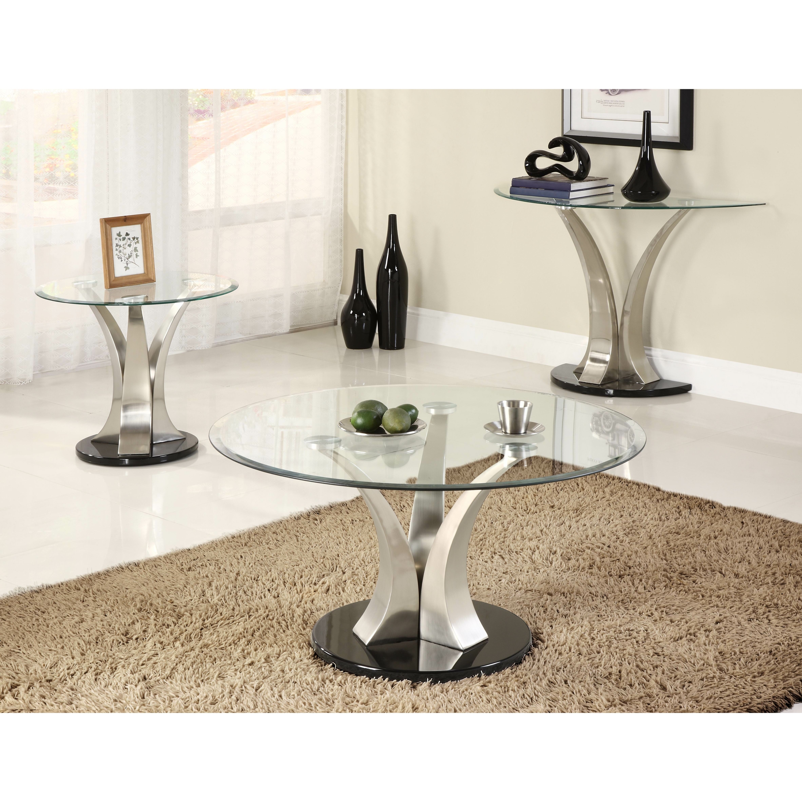Round Glass Coffee Table Metal Base   Ideas on Foter
