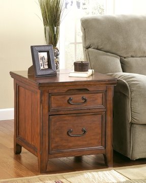 Oak End Tables With Drawers - Foter