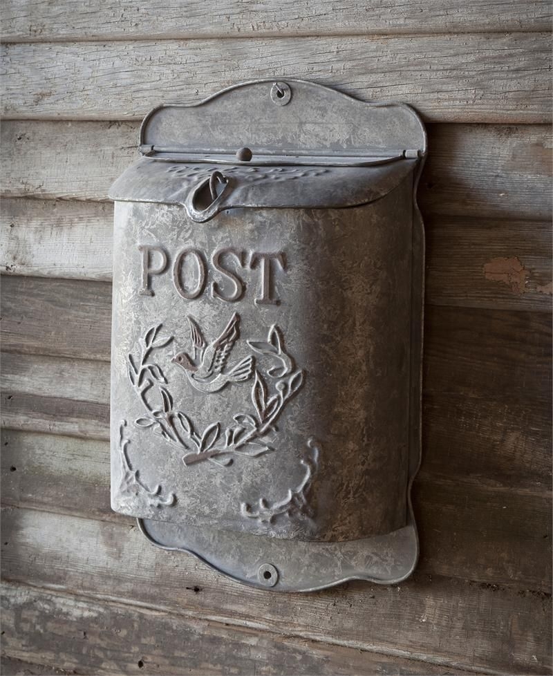 Decorative wall mounted mailboxes