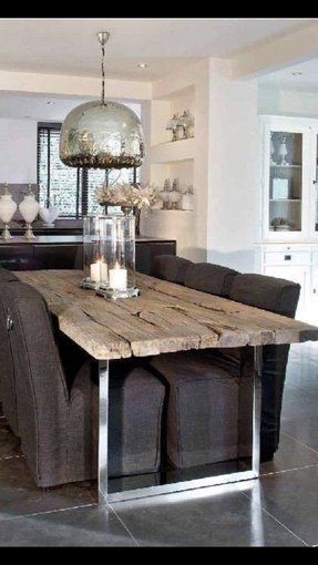 industrial style dining table - foter