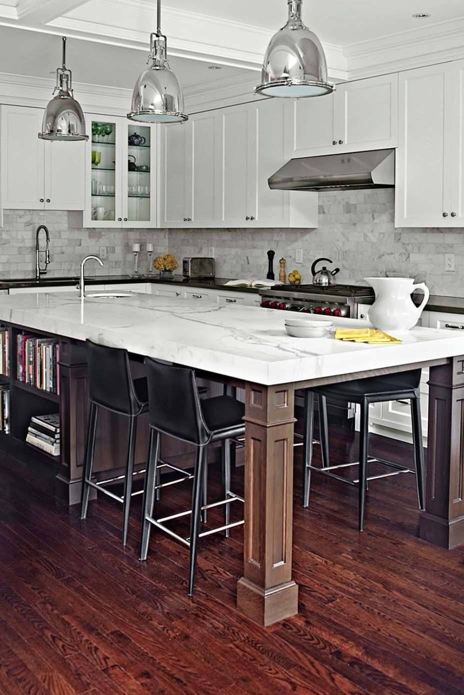 Kitchen island with discount legs and seating