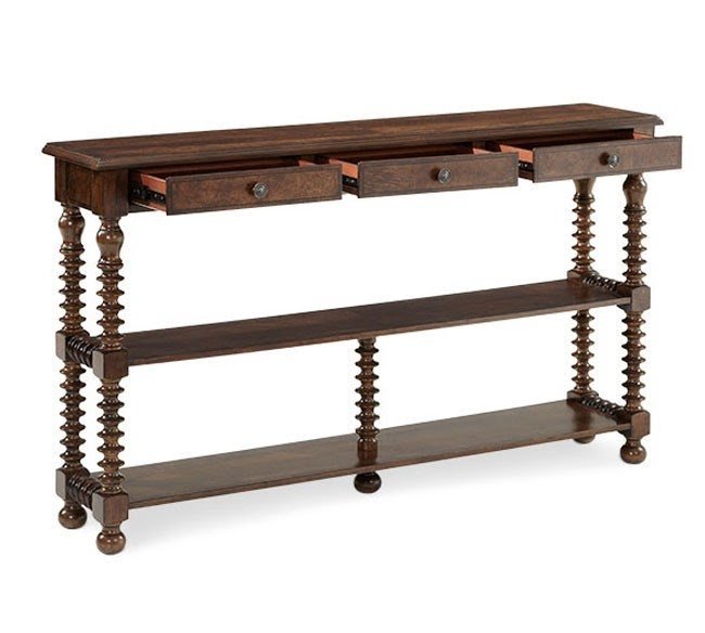 Narrow console table with storage 2