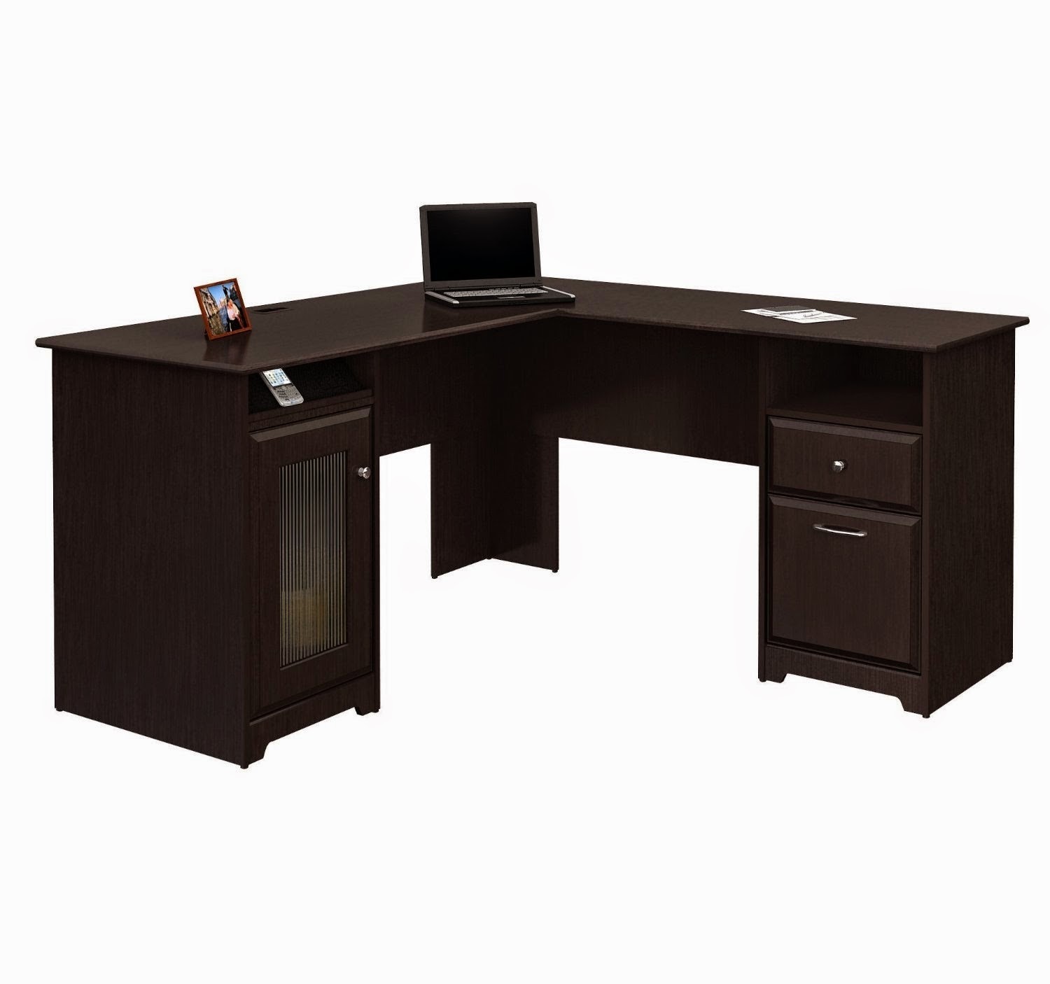 Oak l shaped desk 29