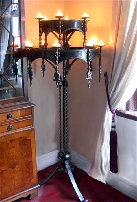 Tall floor candle holders