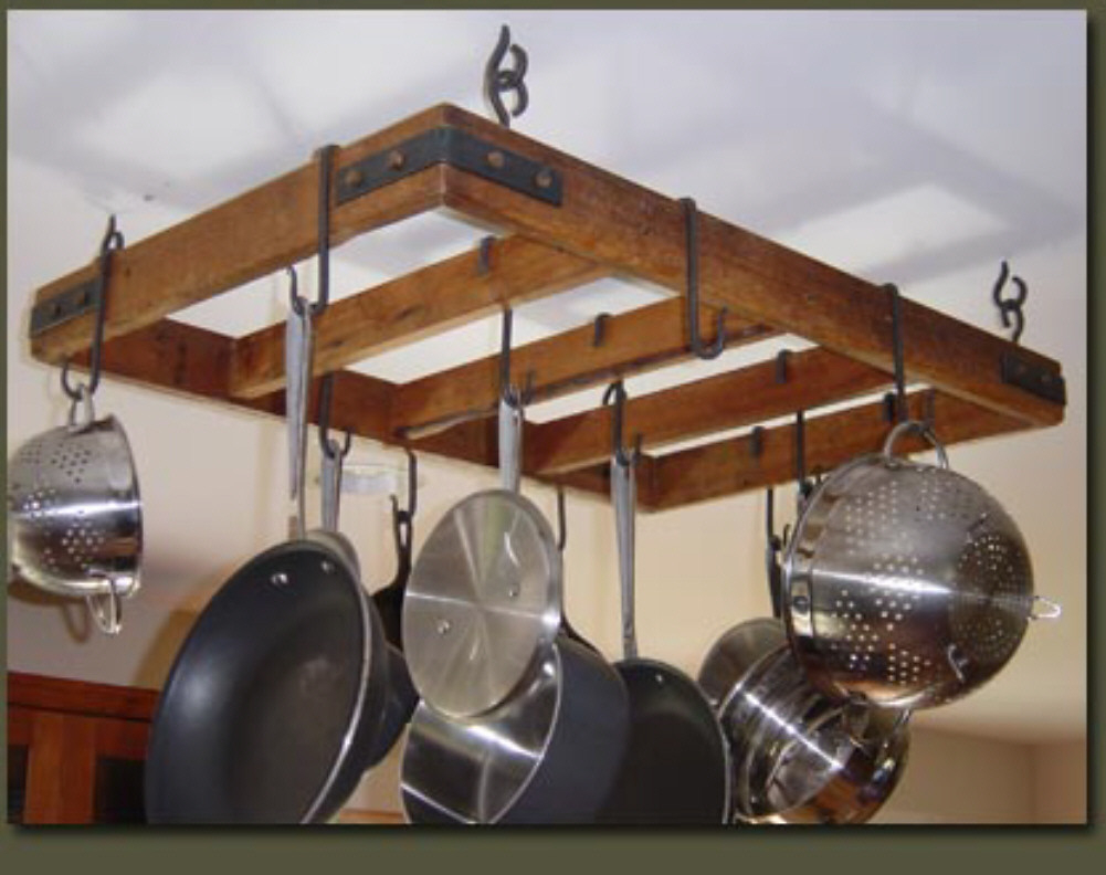 Wooden Hanging Pot Rack Ideas On Foter