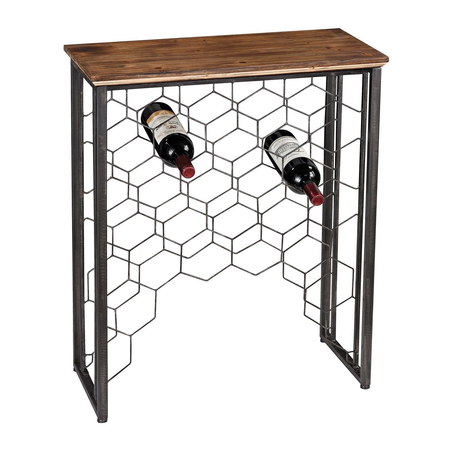Console table with wine rack 4
