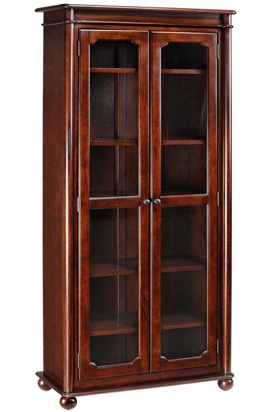 Wood Bookcase With Glass Doors Ideas On Foter
