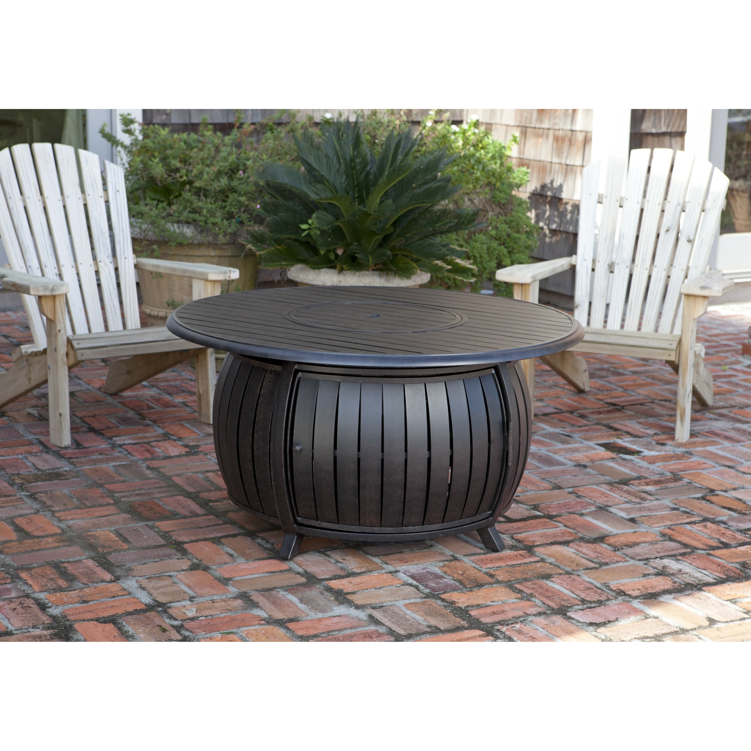 Fire pit table with lid 4