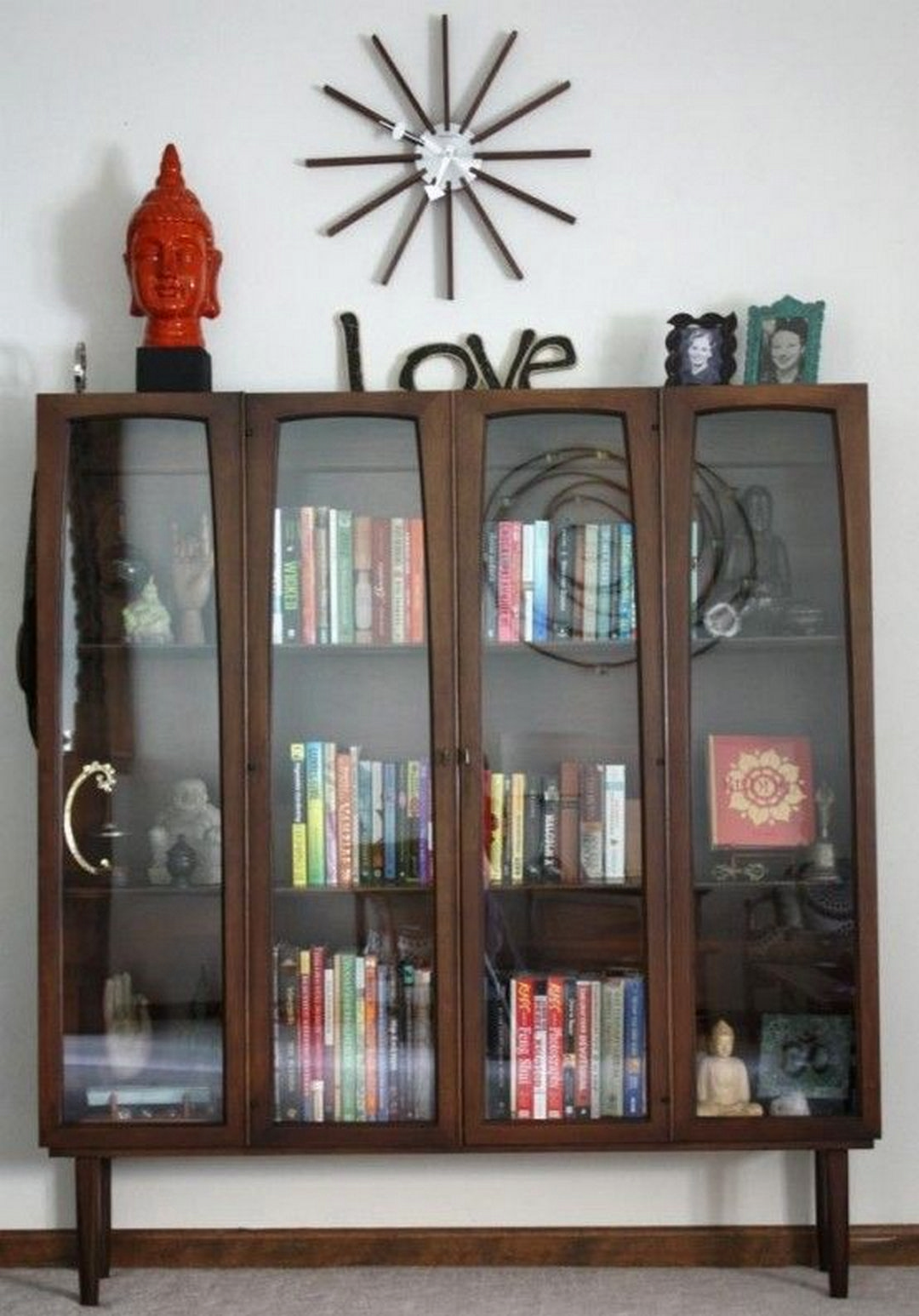 Covered bookshelves deals