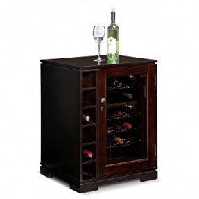 Horizon accent pieces wine cabinet with cooler value city furniture