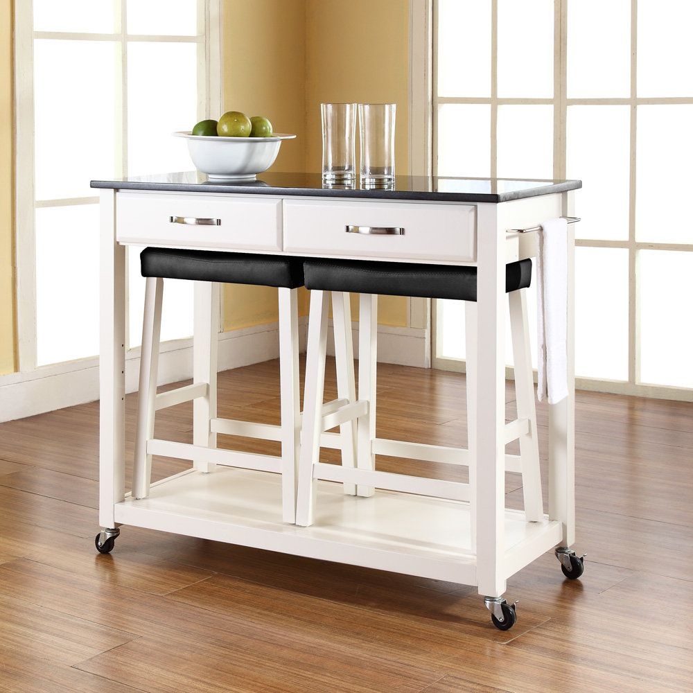 Kitchen cart with stools