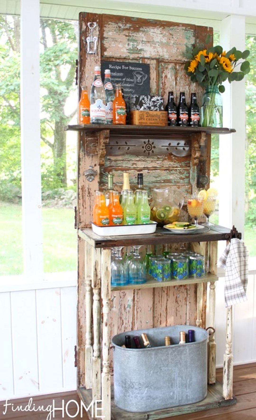 rustic outdoor bar black forest decor