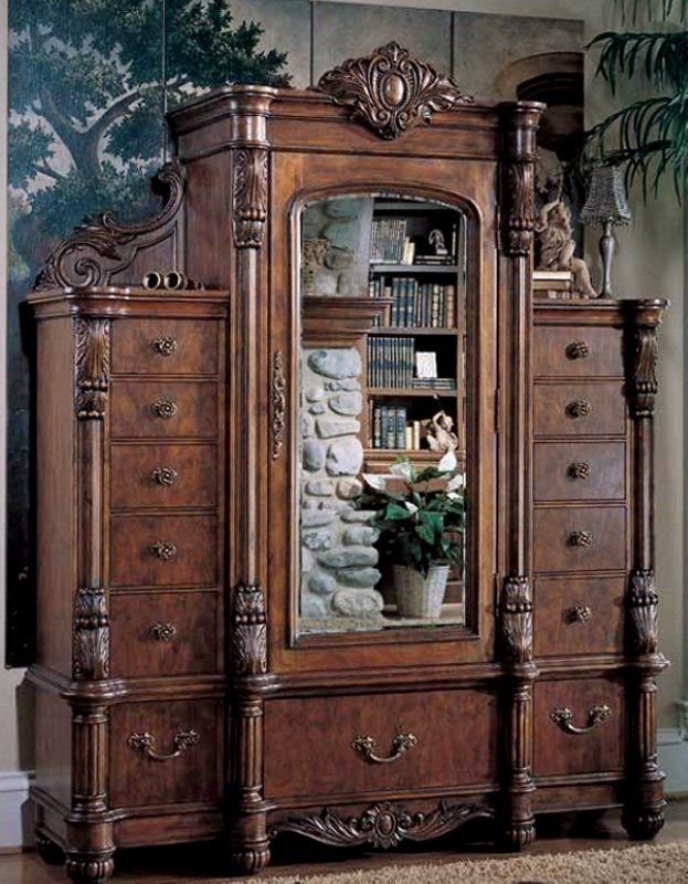 Pulaski furniture edwardian mans chest set 242 series
