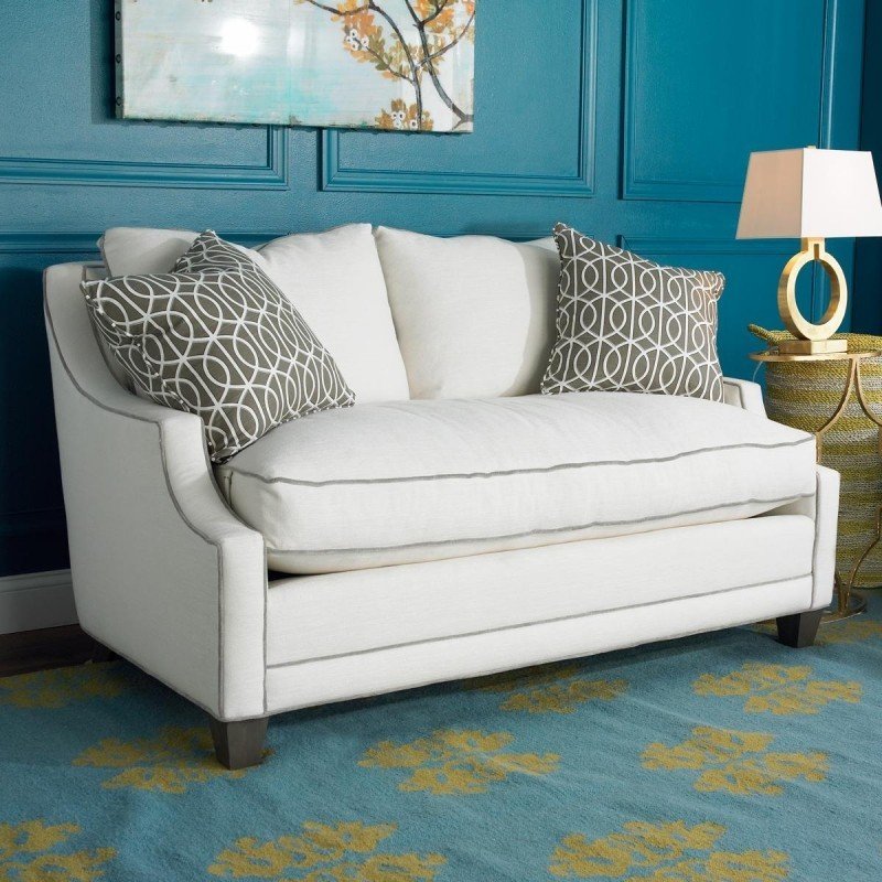 Soft modern petite upholstered sofa whether you are downsizing or