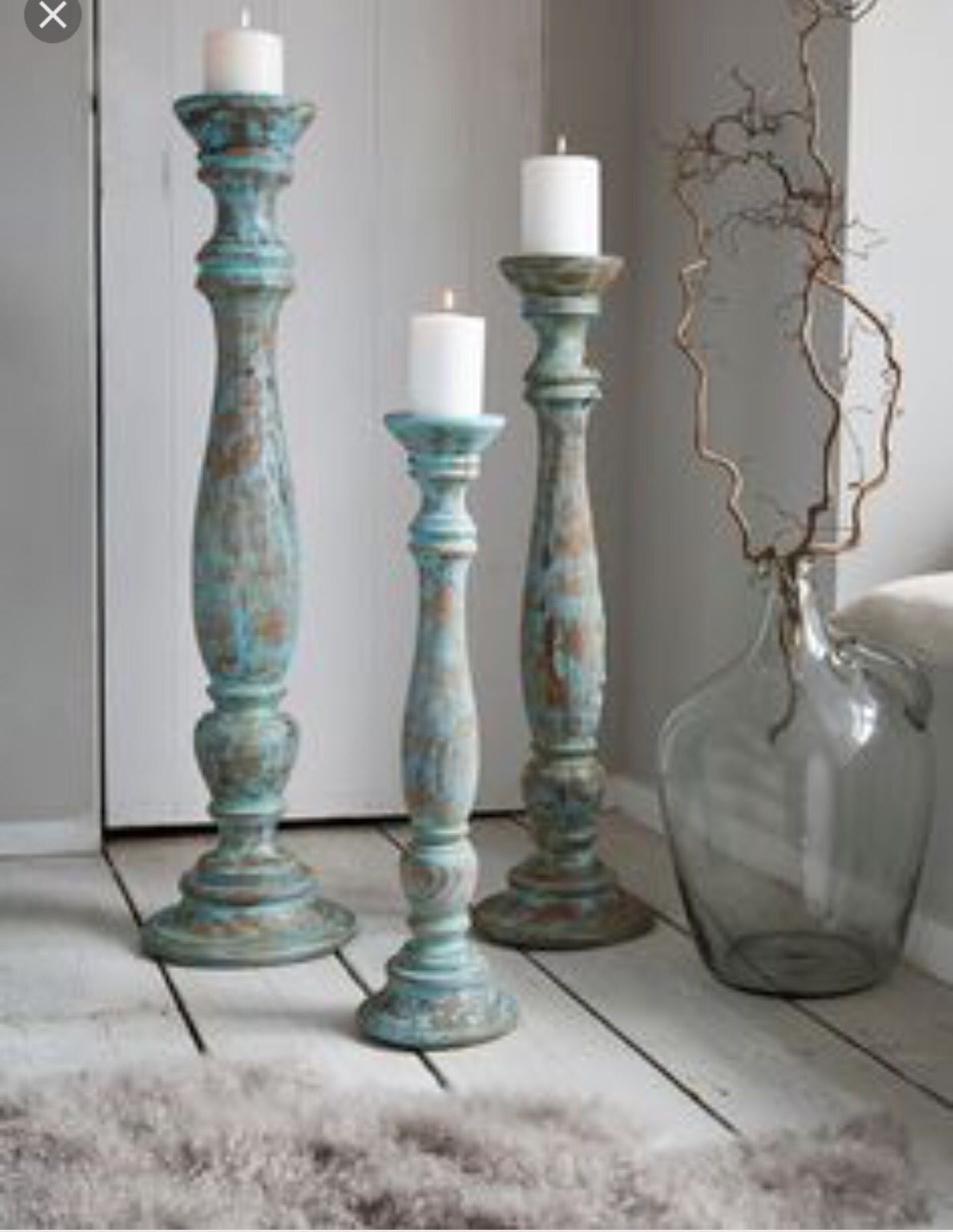 oversized floor candle holders