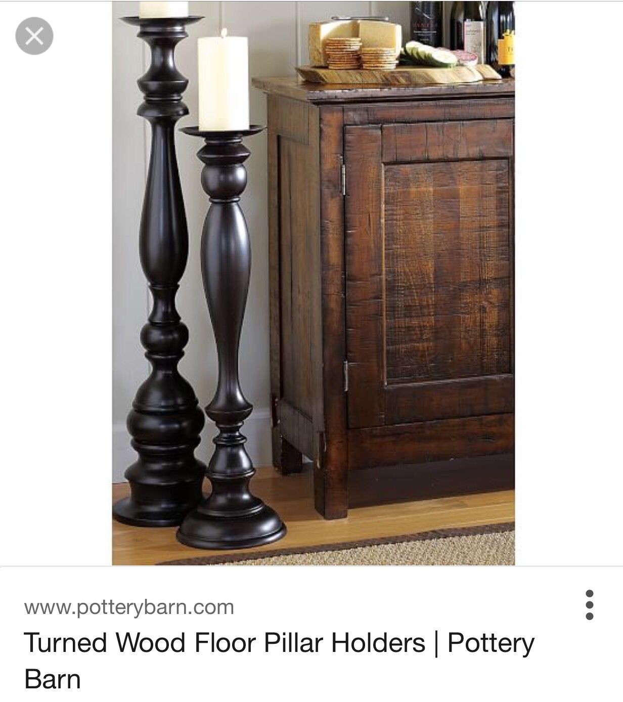 floor candle pillars