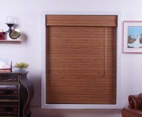 Arlo Blinds Bamboo Roman Shade in Indian Ginger