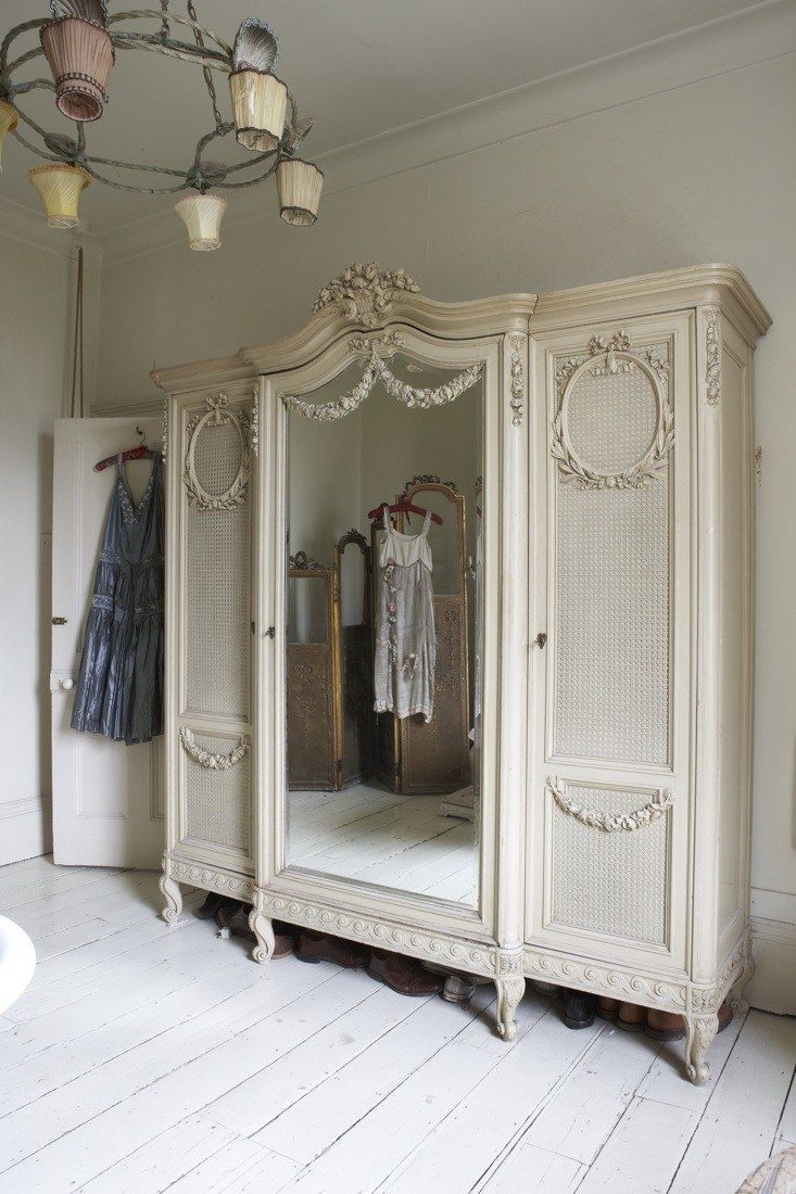 Armoire with mirrored front