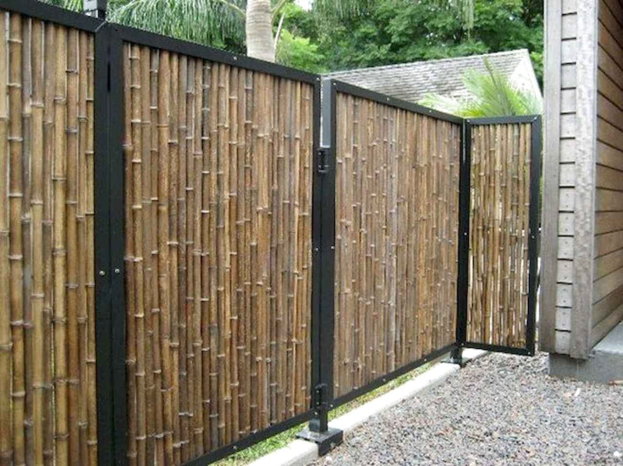 Black bamboo fencing tropical fencing other metro