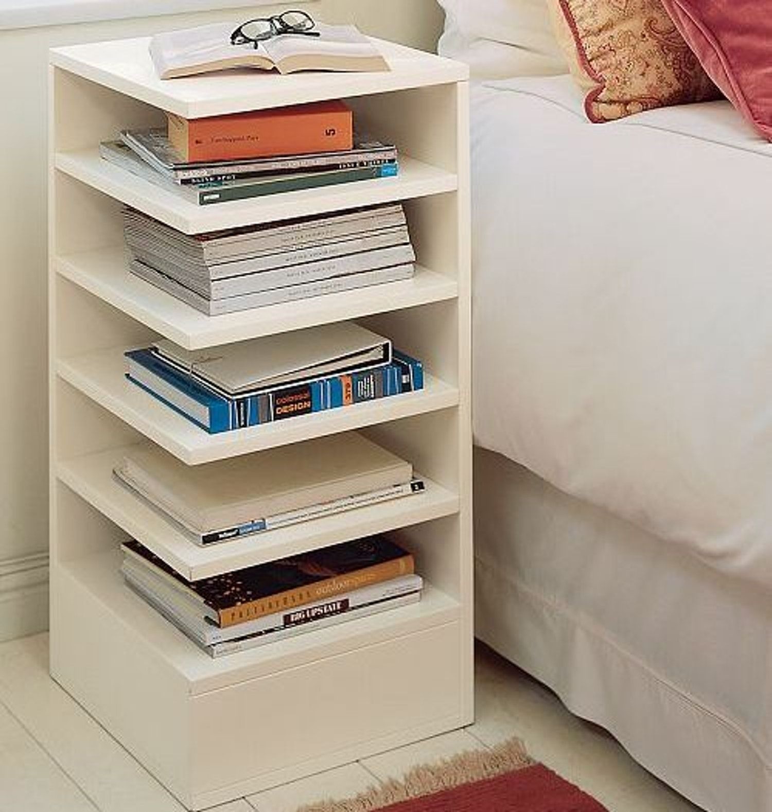 bookcase through end tables