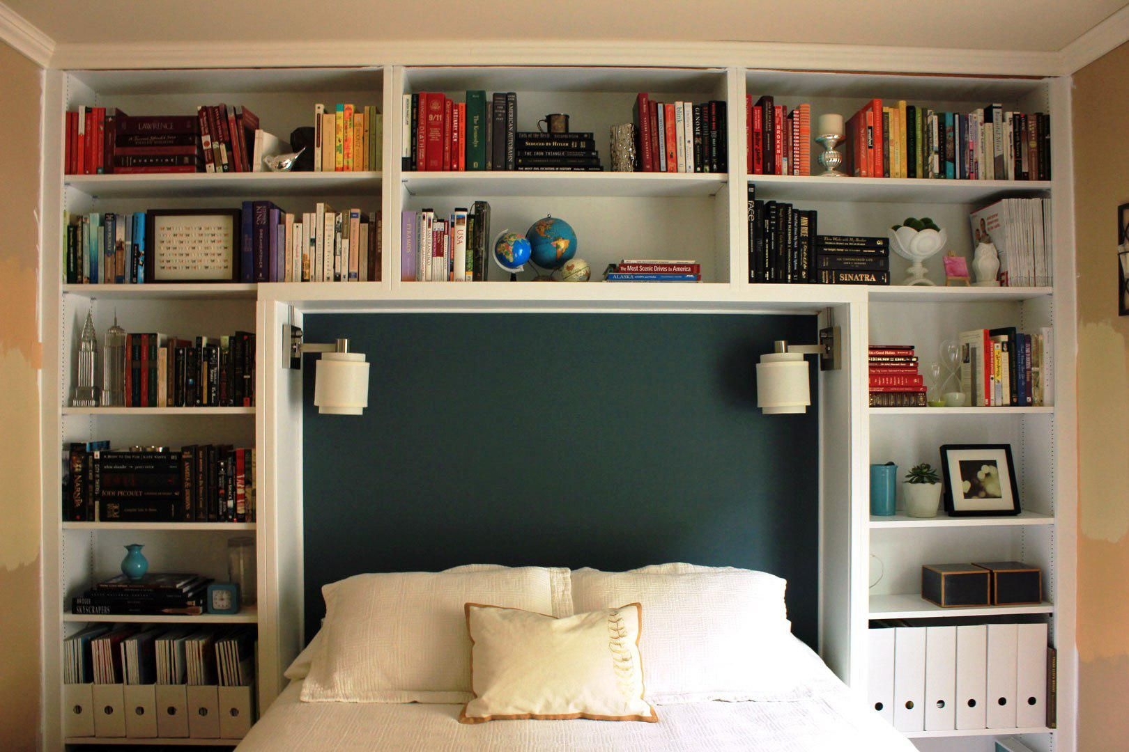 King size deals bookcase headboard