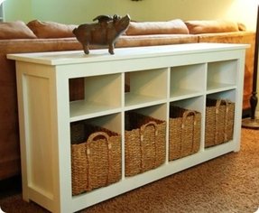 Sofa Table With Baskets Foter Hemnes Sofa Table White
