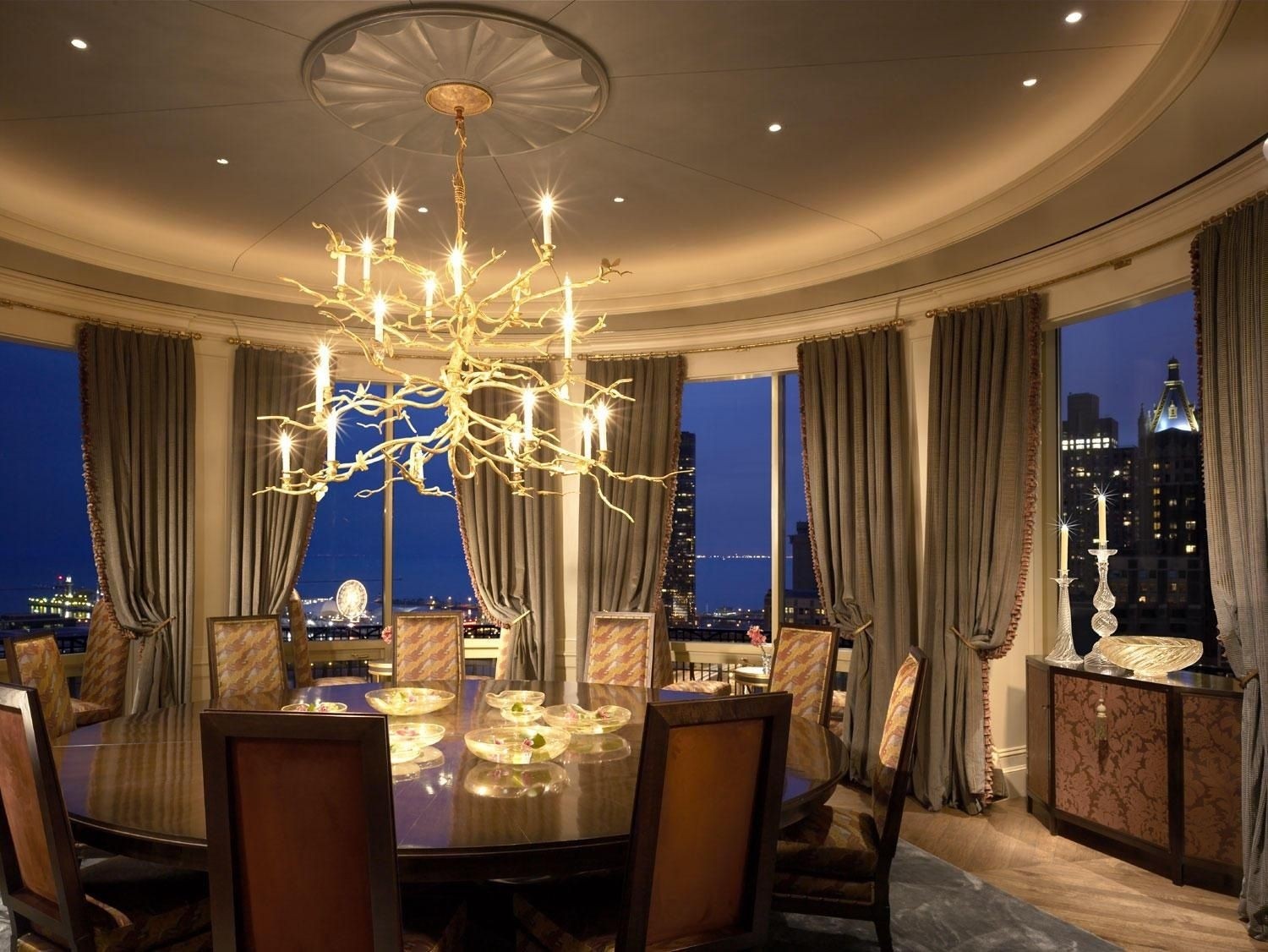 Lake shore drive penthouse traditional dining room chicago