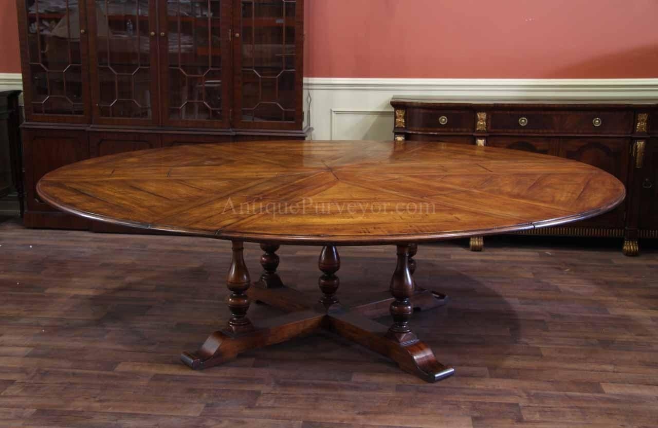 Large round dining table seats 12