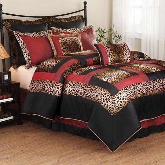 Black Zebra Stripe Jungle SAFARI Theme 8 Pc Full Comforter Bedding Set
