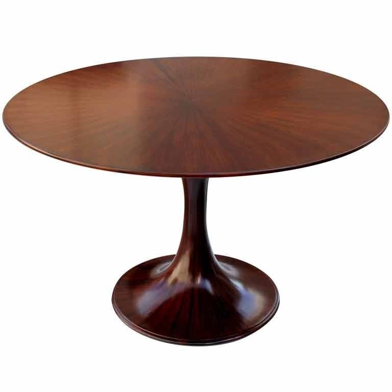 Luigi massoni rosewood pedestal dining table