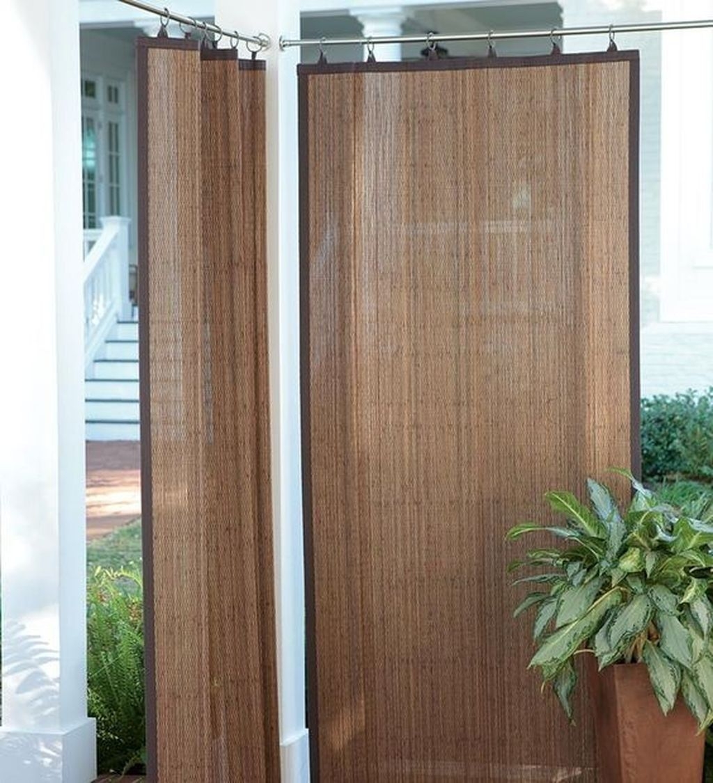 Outdoor bamboo panels