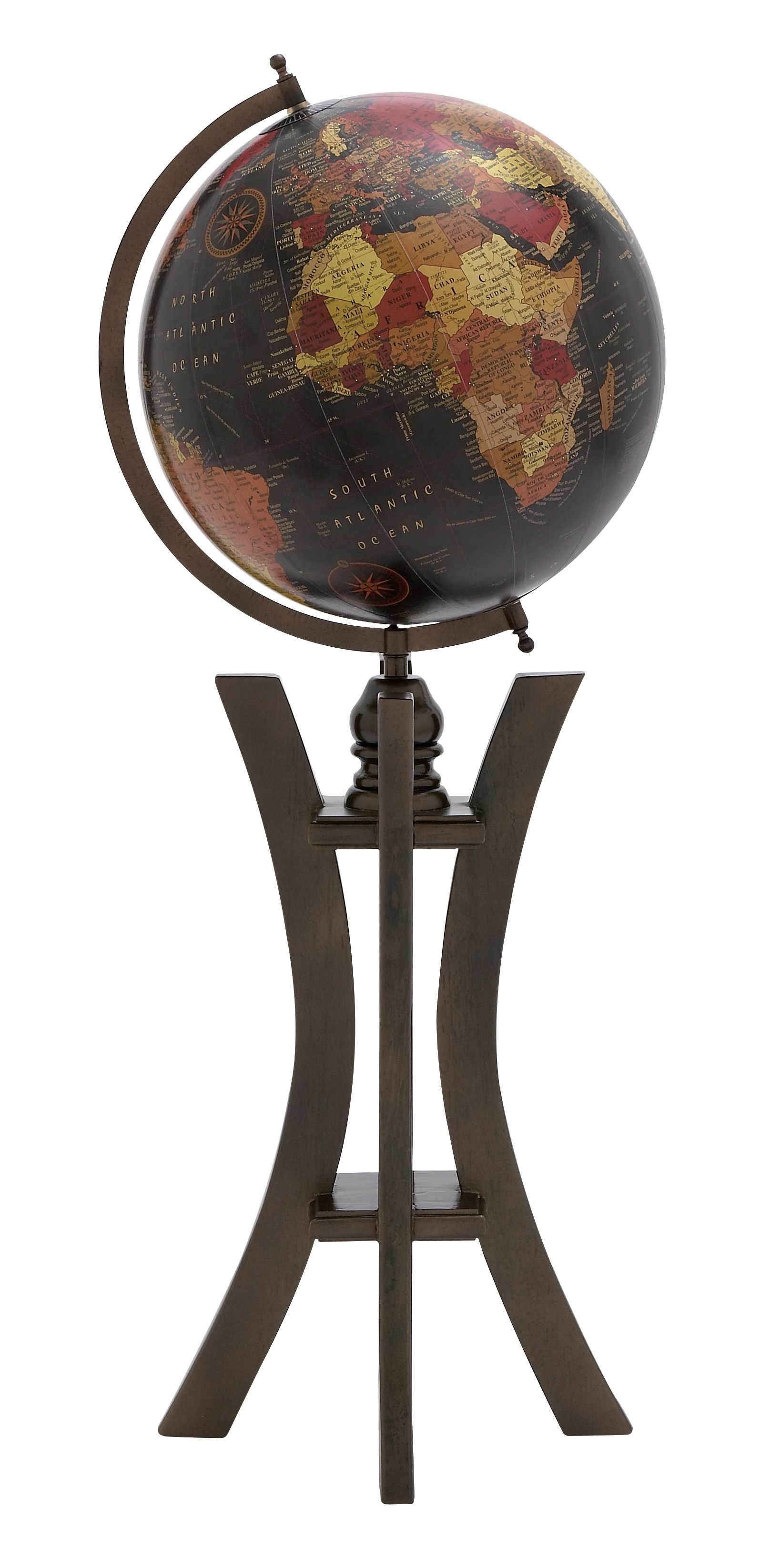 Prestigious Wood and Metal Globe