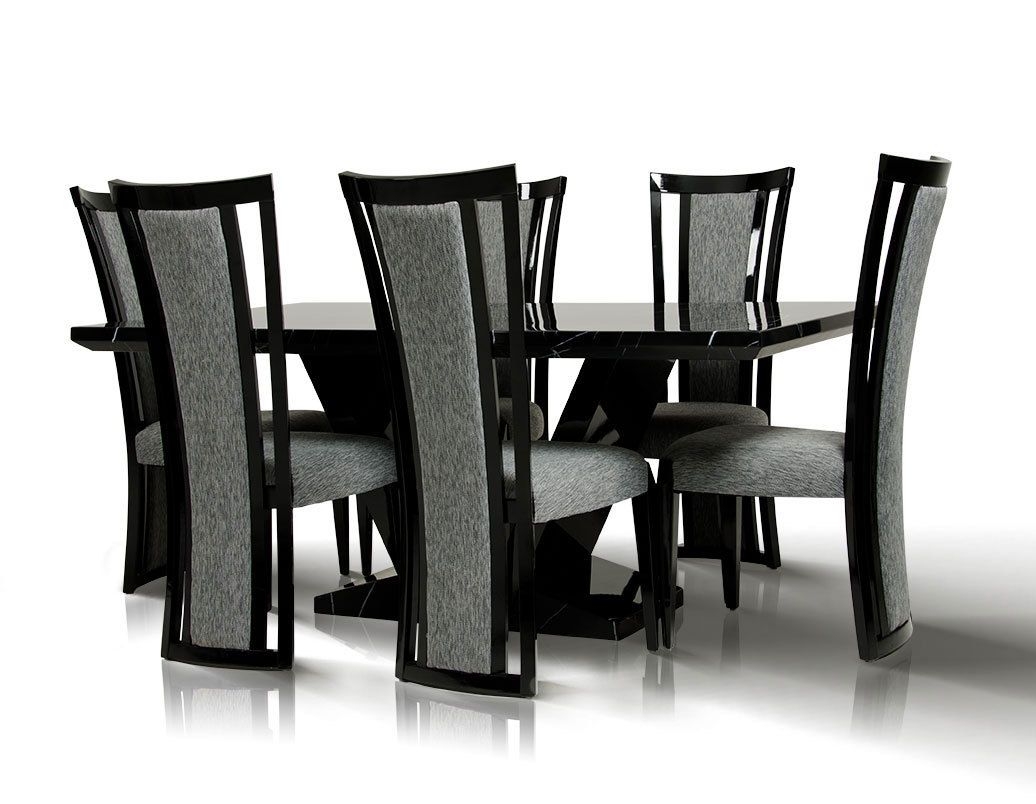 Black Marble Dining Room Table And Chairs