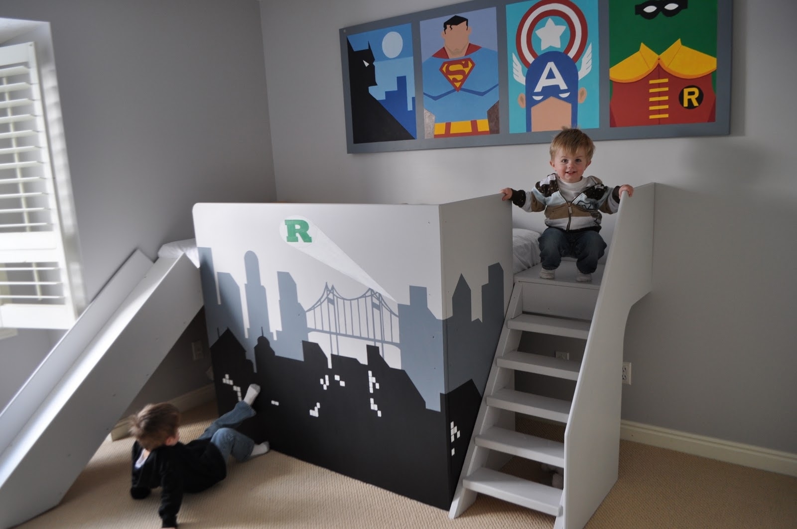 Bunk beds with slide