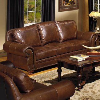 sofa leather nailhead trim furniture traditional sofas usa recliner living room premium couch brown nail couches head wood sectional chairs