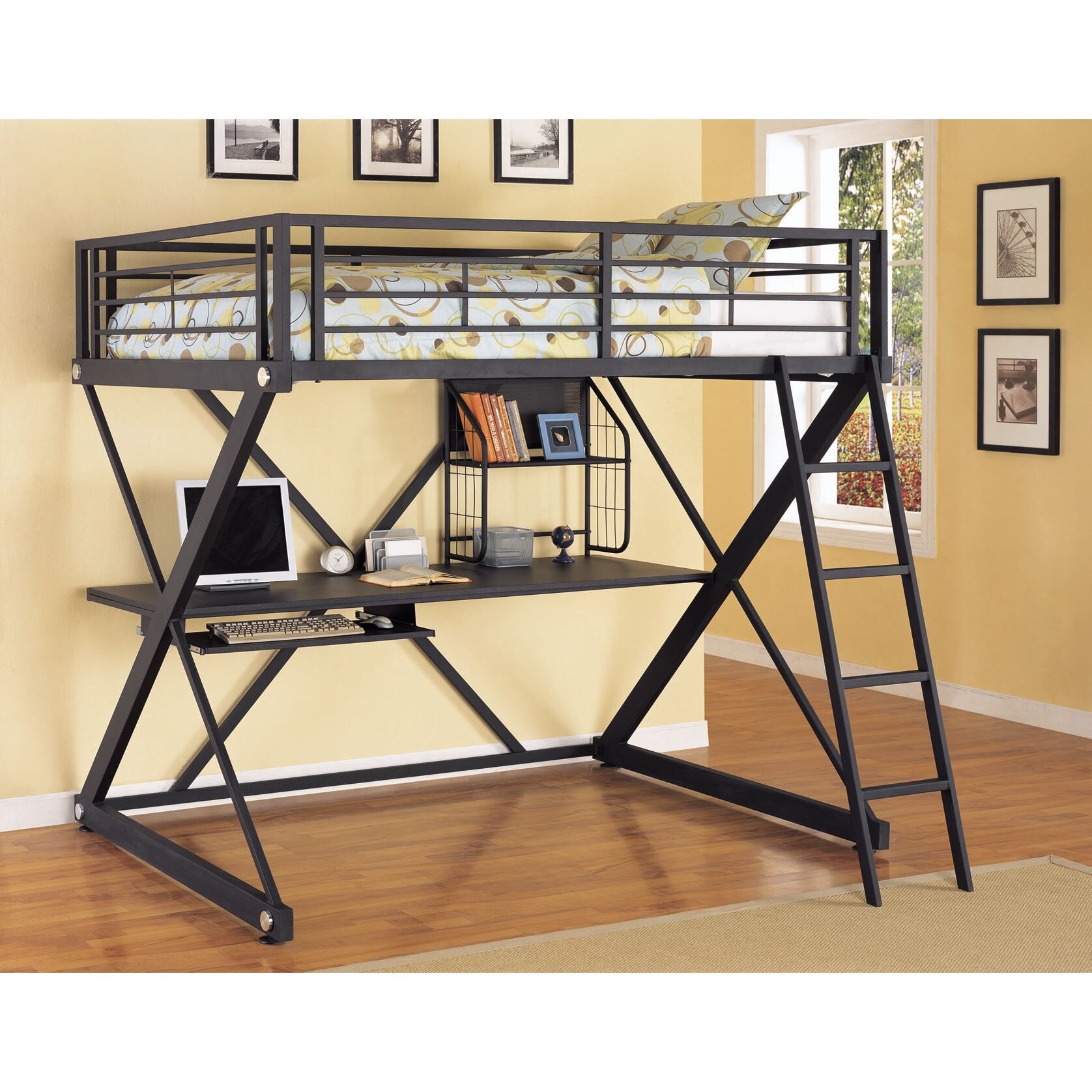 Childrens Full Bunk Bed with Storage