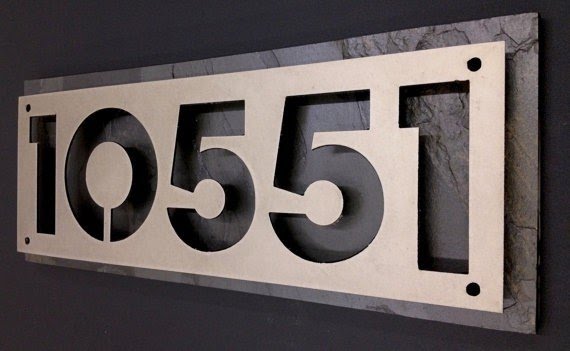 416 Personalised Your Number Metal Aluminium Sign Plaque For House Office Door 